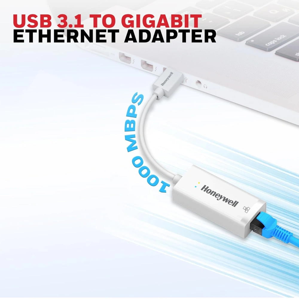 Honeywell USB To LAN Converter Giga 3.1 1000 MBPS (Open Box) view 2